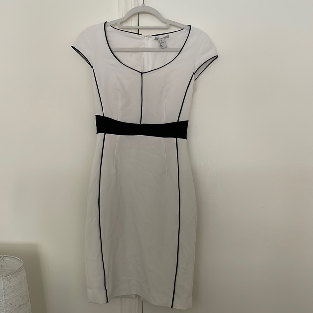 H&M white/black Business Dress